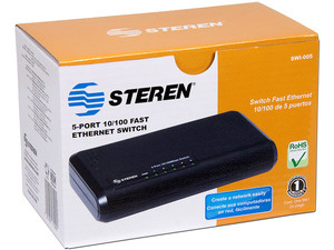 Switch Fast Ethernet de 5 puertos Steren - Electronica, Steren - TAMEX