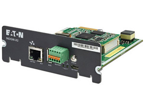 Tarjeta de Red Industrial EATON 744-07538, 1 Puerto RJ-45, 10,100,1000 Mbit/s, Compatible con No Break y UPS. Color Negro.