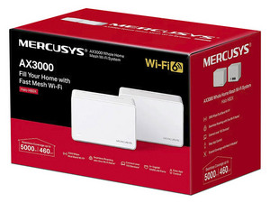 Sistema Wi-Fi en Malla Mercusys Halo H80X, AX3000 Wireless AX (Wi-Fi 6), 3000Mbps, (Paquete de 2).