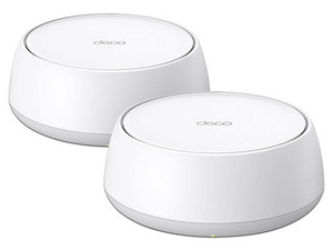 Sistema Deco BE22 (2 piezas) TP-Link Mesh Wi-Fi 7, BE3600 5GHz 2882 y 2.4GHz 688 Mbps, 2 Puertos RJ-45, Color Blanco.