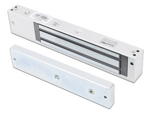 Chapa Magnética AccessPRO MAG600NLEDV2, 280kg de Fuerza, 12/24V, Indicador LED Ultra Brillante, Sensor NC/NO.