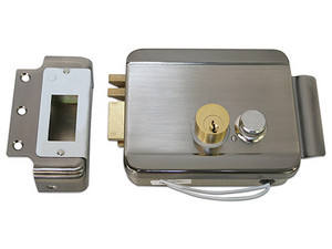 Cerradura Electromecánica Axceze AX-LOCKL , lado izquierdo, con botón.
