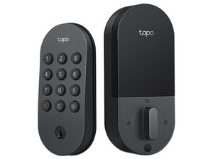 Cerradura Inteligente TP-Link Tapo DL100 de Huella Digital con Timbre, Color Negro.