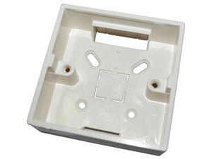 Caja de pared YLI MBB800BP para instalación de botón liberador de puerta.