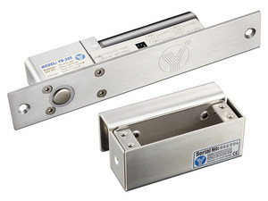 Cerradura eléctrica YLI YB-300 de uso rudo para control de acceso hasta 500,000 operaciones, Incluye soporte de instalación YM-600.