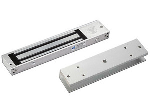 Cerradura magnética YLI YM280NLED de 280 Kg de fuerza de sujeción, LED, IP68. Incluye soporte MBK280UL para su instalación.