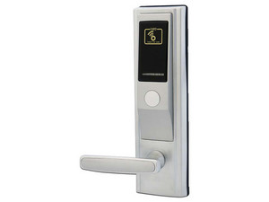 Cerradura izquierda para Hotel ZKTeco LH3600-L, compatible con tarjetas Mifare 13.56MHz, puertas de 35 a 55mm de grosor.