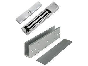 Paquete de cerradura magnética ZKTeco LM2805SU de 200 Kg, Incluye soporte U para puertas de vidrio.