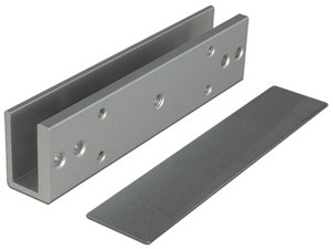 Soporte para puerta de Vidrio ZKTeco LMB-180U, forma "U", modo de apertura de 90 grados.