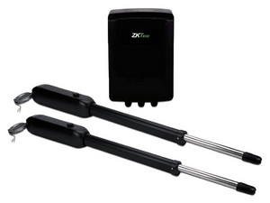 Kit de Pistones de Aluminio Antioxidante ZKTECO ZKSW400DC, para Puertas Abatibles de Doble Servicio, Soporta 400 kg por Puerta, Alimentación 110V.