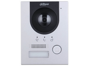Frente de Calle IP Dahua DHI-VTO2201F-P-S2 de 2MP, HD, Protección IK07 e IP65, PoE, Color Plata.