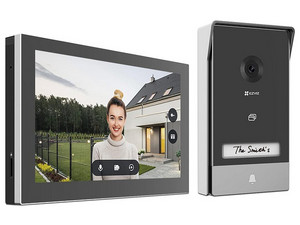 Videoportero EZVIZ HP7, Cámara Integrada, Pantalla de 7" LED-Táctil, Ranura para MicroSD. Color Negro.