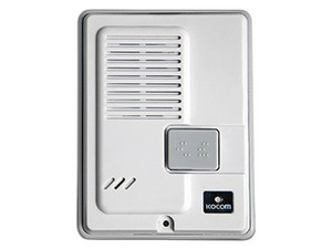 Frente de Calle KOCOM, Para uso con el Sistema Intercomunicador KIP611PG, Color Blanco.
