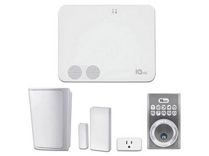 Kit Qolsys IQ4 NS Power Manage Con Sensor PIR PG9914 Sensor Magnético PG9303 Enchufe Inteligente Y Cerradura PowerG.