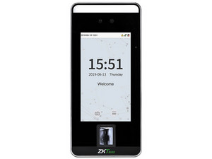 Control de Acceso y Asistencia ZKTECO SpeedFaceV5 de hasta 6000 Rostros, Autentificación Facial-Huella con Capacidad de hasta 6000 Registros, WiFi, Color Negro.