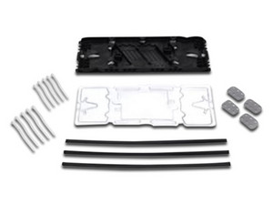 Bandeja organizadora 3M 2522, para fibra óptica. Color Negro.