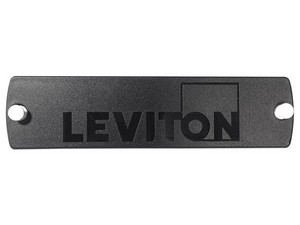 Placa Adaptadora Leviton 5F100-PLT para gabinete opt-x. Color Negro
