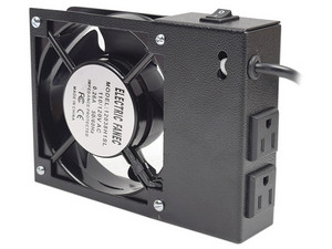 Ventilador para Gabinete de Pared LinkedPRO LP-VENT-01, 38 CFM, incluye 2 Contactos de Alimentación de 110V.