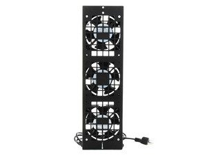 Kit de 3 Ventiladores (12 x 12 cm) con Clavija para Gabinete de Piso, 110 Vca.