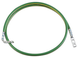 Jumper para Aterrizar Equipos Panduit RGEJ624PHY para uso en Racks o Gabinetes, 6 AWG, Conexión a Tierra, Terminal Recta, Color Verde.