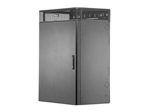 Gabinete de Montaje en Pared Panduit TrueEdge, Con 9 UR para Equipo Activo y 9 UR para Paneles de Parcheo, Fabricado en Acero, Color Negro.