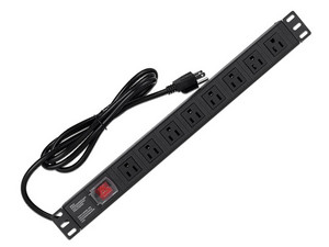 PDU Barra multicontactos SAXXON SXPDU-8P10A de 8 salidas, protección contra rayos.