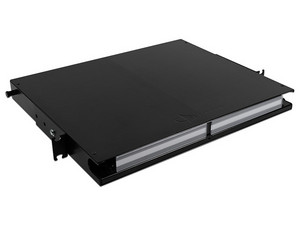 Distribuidor de Fibra Óptica Siemon LigthVerse ,Para Rack 19", Para 4 Placas Plug and Play, Hasta 96 Fibras, 1UR, Color Negro.