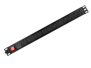 PDU SAXXON SXPDU-12P16A de 12 Puertos, 16A, Color Negro.