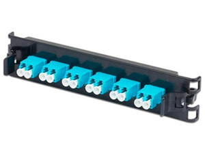 Panel de Fibra BELDEN FF3X06LD, 6 adaptadores LC, 12 Hilos, Multimodo OM3.