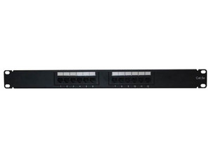 Panel de Parcheo ENSON de 19", 24 puertos, UTP, 1U.