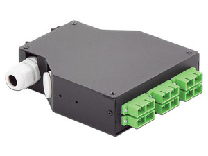 Módulo distribuidor de Fibra Óptica de 6 acopladores Linkedpro, Duplex SC/APC monomodo.
