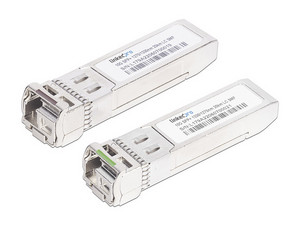 Transceptores LinkedPro SFP+ Bidireccionales para Fibra Monomodo, 10 Gbps, Conectores LC, Dúplex, Hasta 20 km, 2 Piezas.