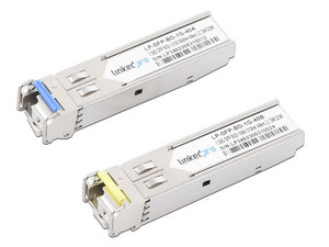 Transceptor de Fibra Óptica SFP LinkedPro LP-SFP-BD-1G-40, Monomodo, Conector LC, hasta 40km, 2 Piezas.