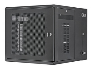 Gabinete Panduit de Montaje en Pared, de 19in, Puerta Perforada, 12 UR, 762mm de Profundidad, Color Negro.
