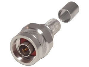 Conector N Macho RF Industries RFN-1006-49I de PIN Cautivo, Anillo plegable, para Cables 9913, LMR-400, CNT-400, RG8/U-SYS, RFLASH-1113, 8214, 7810A.