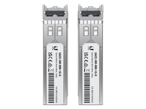 Módulo Transceptor SFP Ubiquiti UACC-OM-MM-1G-D-2, para Multi Modo, hasta 20Km. Paquete de 2 piezas