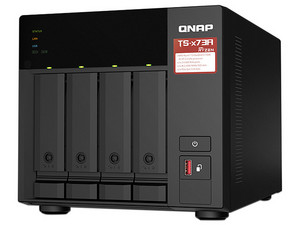 Servidor NAS QNAP TS-473A-8G-US, 
Procesador AMD Ryzen de 4 núcleos (hasta 2.2 GHz),
Memoria de 8 GB,
Red de 2.5 GbE,
Hasta 4 Bahías SATA.