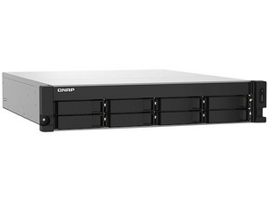 Disco Duro NAS QNAP de 8 Bahías, Hasta 8 HDD de 3.5", 4GB DDR4, 2 puertos SFP+ 10GbE, Color Negro.