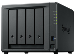 Servidor NAS Synology DS925+: 
Procesador AMD Ryzen V1500B (hasta 2.2 GHz), 
Memoria RAM de 4GB DDR4, 
hasta 4 Bahias, 
Color Negro.
