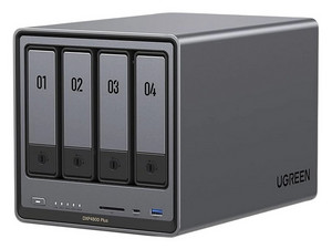 Servidor NAS UGREEN NASync DXP4800 Plus: 
Procesador Intel Pentium Gold 8505 (hasta 4.4 GHz), 
Memoria de 8GB DDR5, 
4 Bahías SATA, 
2 Ranuras M.2, 
S.O. No Incluido.