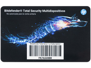 BitdefenderTotalSecurityMulti-Device2017,1año(1usuario)F9L76LA#ABM