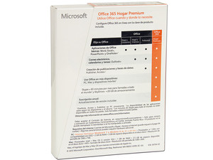 Microsoft Office 365 Hogar Premium (5 Usuarios + 3 Dispositivos, 1 Año de  suscripción para un hogar)