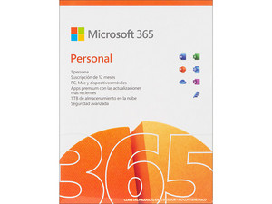 Microsoft 365 Personal para 1 usuario, hasta 5 dispositivos, 1TB en  OneDrive, (1 año de suscripción).