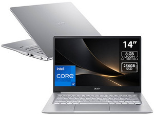 Laptop Acer Swift 3 SF314-59-75QC:
Procesador Intel Core i7 1165G7 (hasta 4.7 GHz),
Memoria de 8GB LPDDR4,
SSD de 256GB,
Pantalla de 14" LED,
Video Iris Xe Graphics,
S.O. Windows 10 Home (64 Bits),
Teclado versión en Inglés. Laptop Acer Swift 3 SF314-59-75QC:
Procesador Intel Core i7 1165G7 (hasta 4.7 GHz),
Memoria de 8GB LPDDR4,
SSD de 256GB,
Pantalla de 14" LED,
Video Iris Xe Graphics,
S.O. Windows 10 Home (64 Bits),
Teclado versión en Inglés.