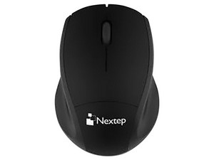 Mini Mouse Inalámbrico Nextep NE-409MI, hasta 1200DPI, Receptor USB. Color Negro.