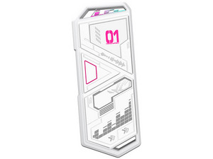 Gabinete Para Unidad de Estado Sólido ASUS Rog Strix Arion Edición Hatsune Miku, Compatible con M.2, USB 3.2 Tipo C, Color Blanco.