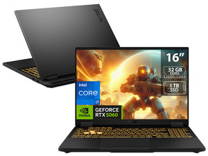Laptop Gamer ASUS TUF F16: 
CPU Intel Core i7 14650HX (hasta 5.2 GHz), 
Memoria de 32GB DDR5, 
SSD de 1TB, 
Pantalla de 16" IPS, WUXGA (1920 x 1200), 165Hz,
NVIDIA GeForce RTX 5060 8GB GDDR7, 
S.O. Windows 11 Home, 
Teclado Retroiluminado en Inglé