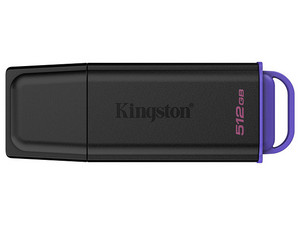 Unidad Flash USB 3.2 Gen 1 Kingston DataTraveler Exodia de 512GB. Color Negro.
