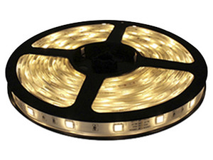 Tira LED JWJ JLTL-3528-IP65-C, 15W, IP65, 5m, Luz Cálida. Requiere Adaptador Modelo JPY-01 (No Incluido).