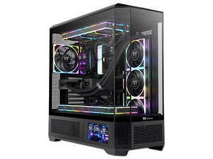 Gabinete Thermaltake View 600 TG, Full Tower, E-ATX, Panel de Cristal Templado, No Incluye Fuente de Poder. Color Negro.